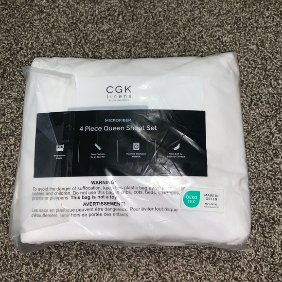 CGK linens 4 piece queen sheet set - Picture 2 of 3